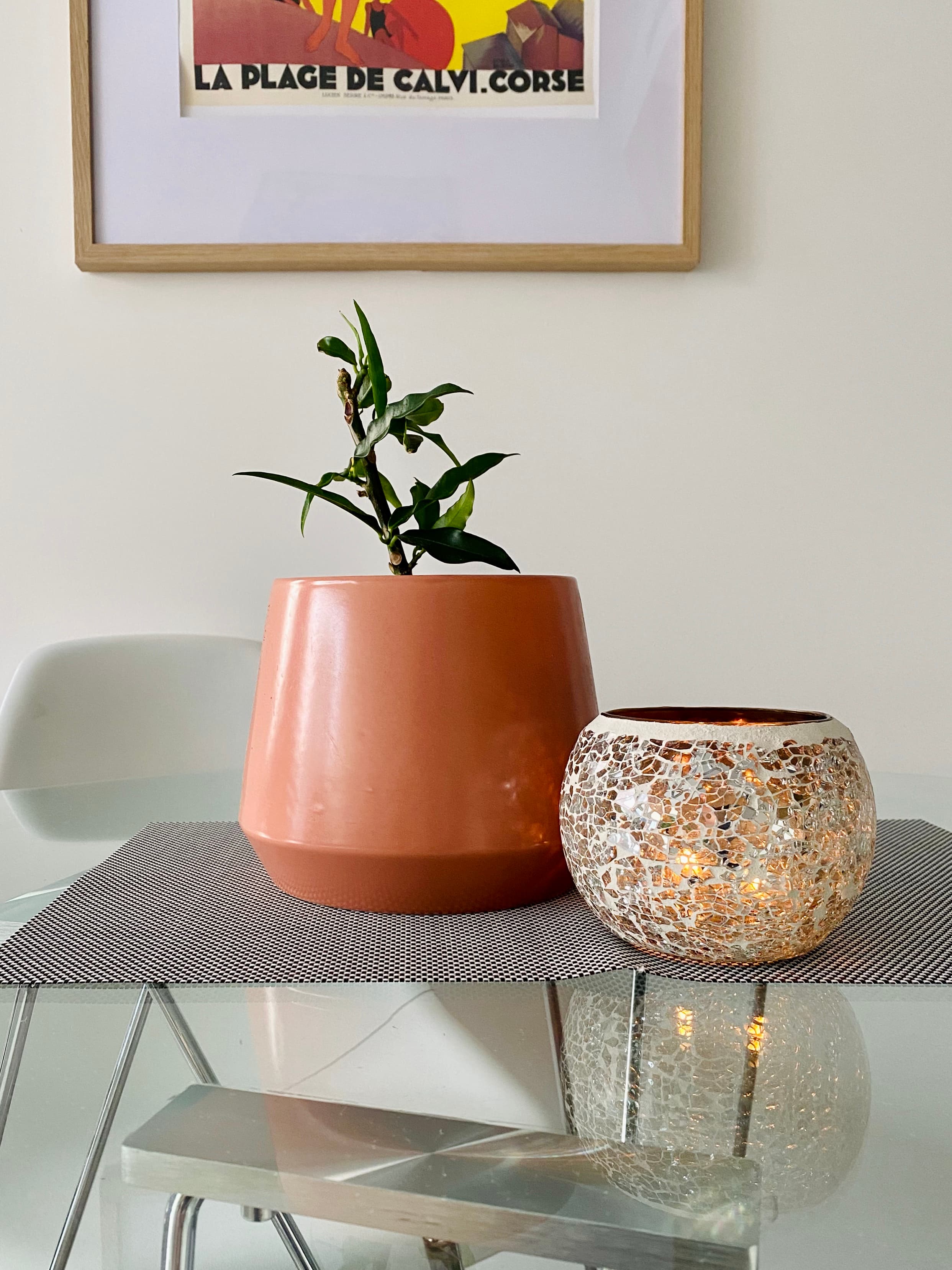 amai candles styled on table